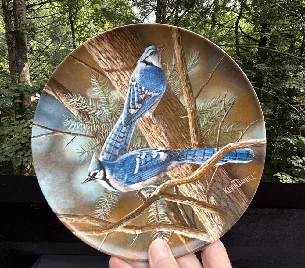 VTG Knowles 1985 Collector Plate “The Blue Jay” Kevin Daniel Bradford Exchange